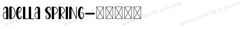 Adella spring字体转换